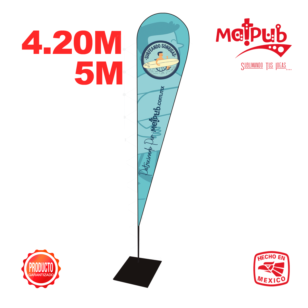 Bandera 4.20M y 5M